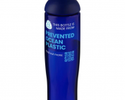 H2O Active® Eco Tempo 700 ml dome lid sport bottle - Blue body, navy lid
