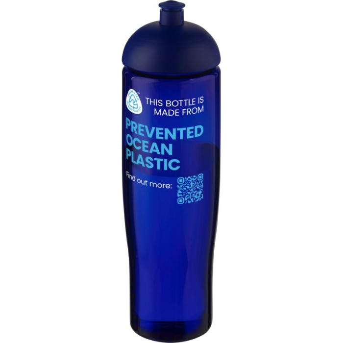 H2O Active® Eco Tempo 700 ml dome lid sport bottle - Blue body, navy lid