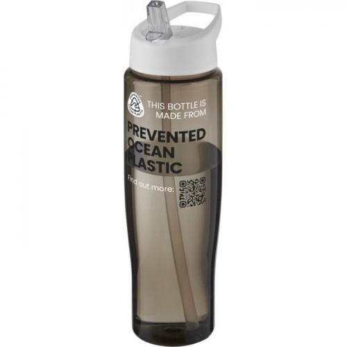 H2O Active® Eco Tempo 700 ml spout lid sport bottle - White