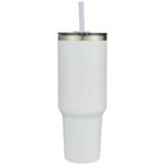 Sydney 1200 ml double wall RCS certified copper vacuum insulated tumbler with straw