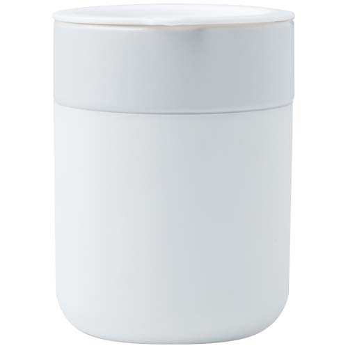 Java 330 ml ceramic tumbler with silicone wrap and plastic lid