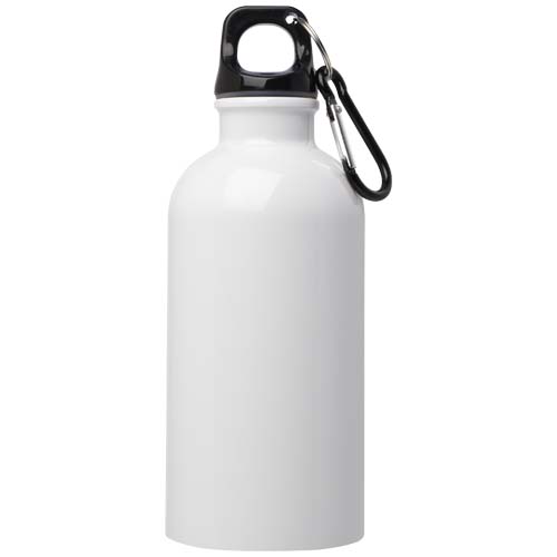 Oregon 400 ml RCS certified single wall stainless steel water bottle with carabiner