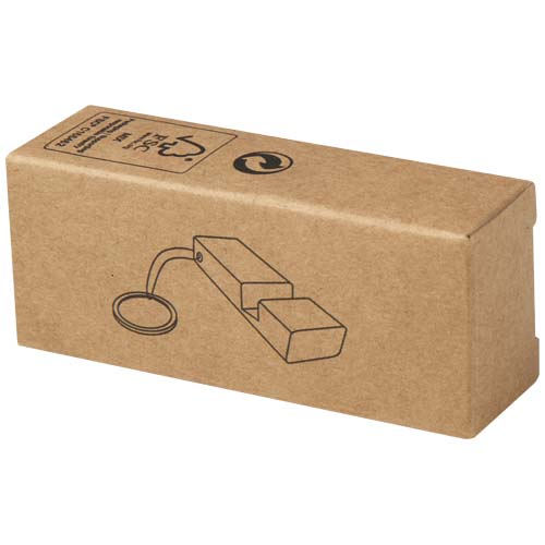 Bosona bamboo phone holder with keychain