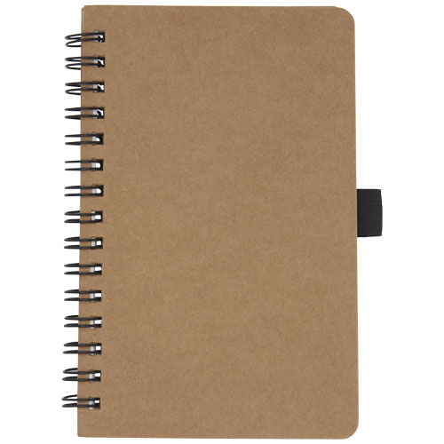 Cobble A6 wire-o recycled cardboard notebook with stone paper