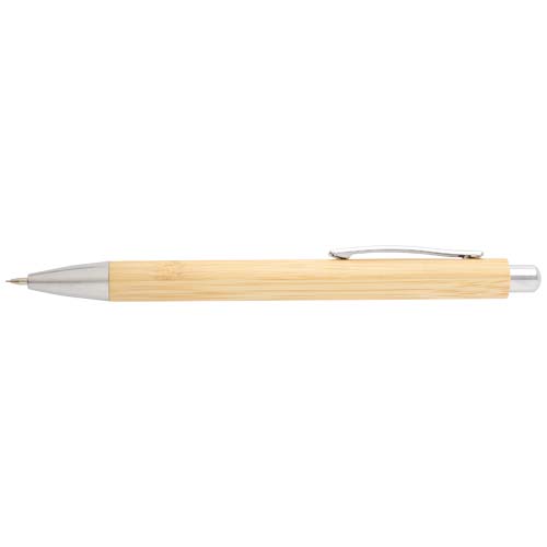 Oblys bamboo ballpoint pen and mechanical pencil set (black ink) - Image 2