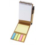 Flipper sticky notepad with ballpoint pen (black ink)