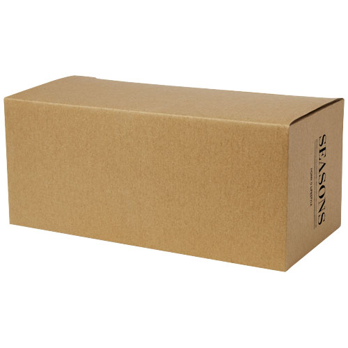 Manti 2-piece 250 ml double-wall glass cup with bamboo coaster