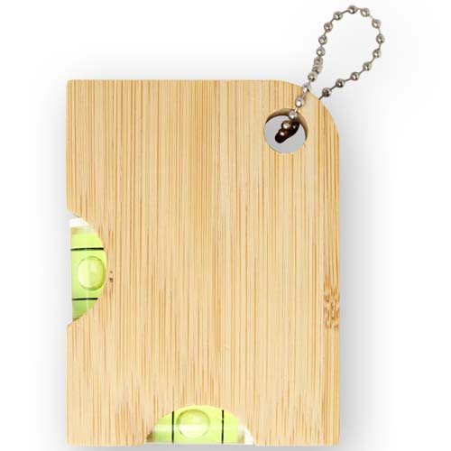 Levo bamboo bottle opener with level