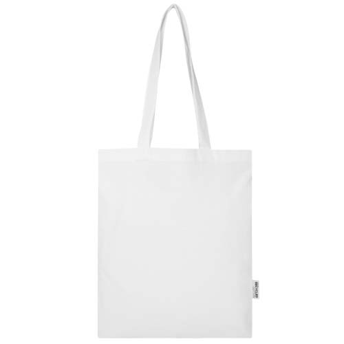 Madras Blend 140 g/m² GRS recycled cotton tote bag 7L