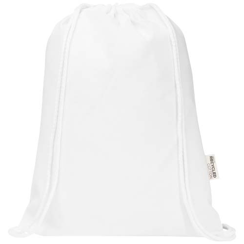 Oregon Blend 140 g/m² GRS recycled drawstring bag 5L