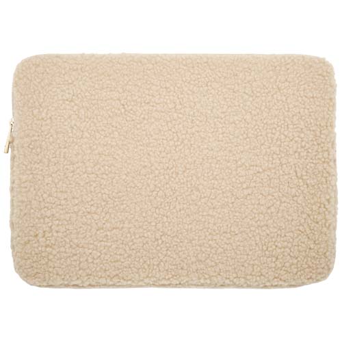 Bear 13" GRS recycled sherpa laptop sleeve 2L