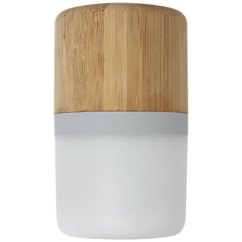 Aurea bamboo Bluetooth® speaker with light - Image 3