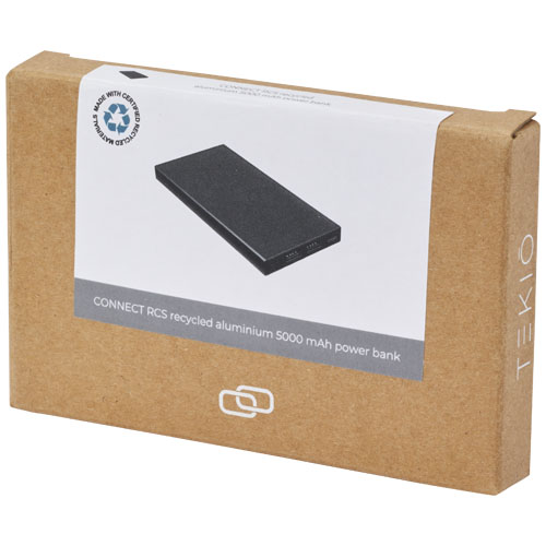 Connect 5000 mAh recycled aluminium power bank