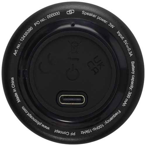 Rise 3W RCS recycled aluminium Bluetooth® mini speaker - Image 3