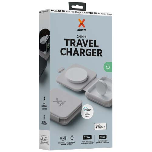 Xtorm XWF21 15W foldable 2-in-1 wireless travel charger