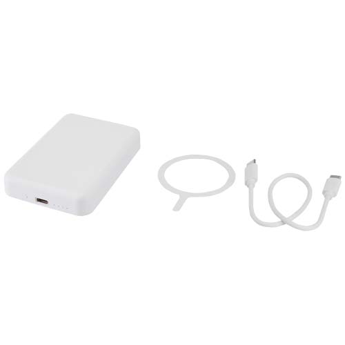 Acrab 5000 mAh 15W magnetic wireless power bank with 20W PD - made from recycled plastic