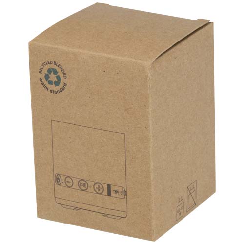 Hunor 3W recycled plastic wireless speaker