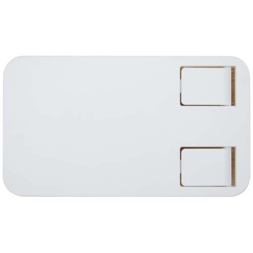 Alfirk recycled plastic foldeable desk phone stand with bamboo details