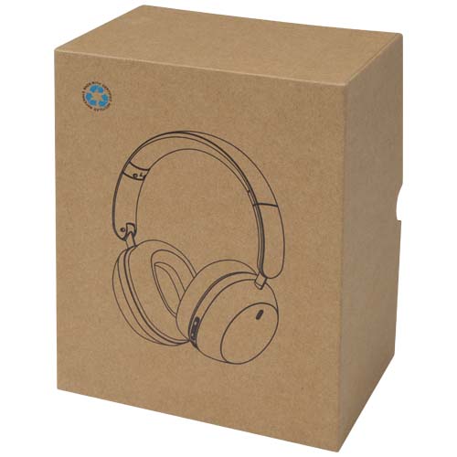 Hoggar recycled plastic over-ear foldeable ANC and ENC headphones