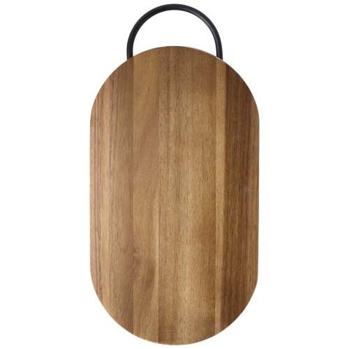 Prestige acacia wood chopping board with bread knife