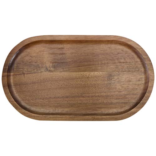 Edge acacia wood serving tray