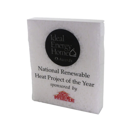 P112 15 x 12.5cm 100% Recycled Acrylic Rectangular Award