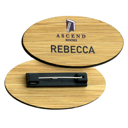 P078 Bamboo Name Badge