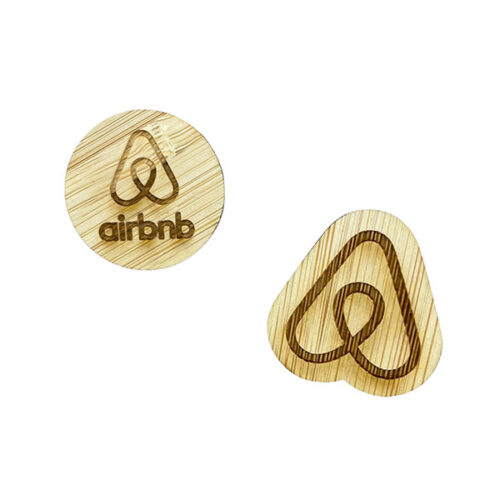 P079 30mm Bamboo Badge - Engraved