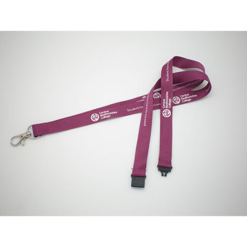 P081 20mm Flat Polyester Lanyard