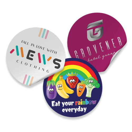 P076 Round Paper Stickers - 37mm