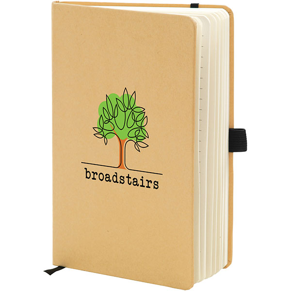 P147 Broadstairs A5 Eco Kraft Notebook - Full Colour