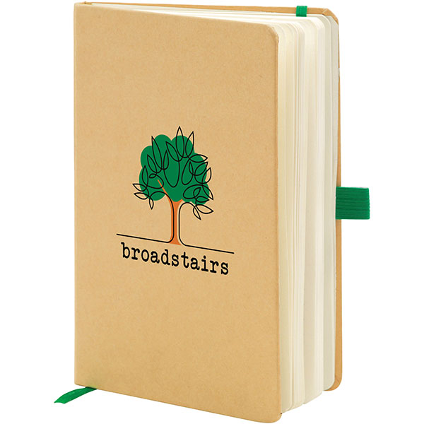 P147 Broadstairs A5 Eco Kraft Notebook - Full Colour - Image 2