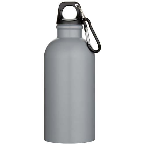 Oregon 400 ml matte RCS recycled single wall stainless steel water bottle with carabiner - Image 9