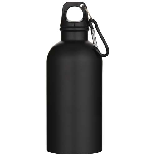 Oregon 400 ml matte RCS recycled single wall stainless steel water bottle with carabiner - Image 13