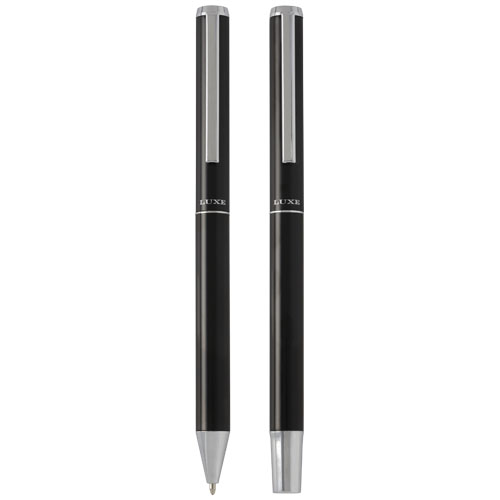 Lucetto recycled aluminium ballpoint and rollerball pen gift set (black ink) - Image 14