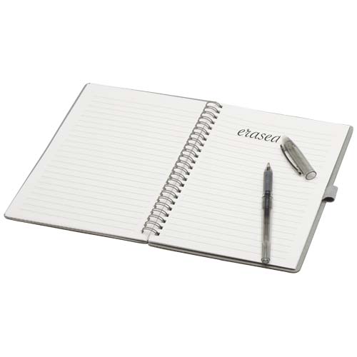 Slate A5 reusable hard cover notebook and pen set (black ink) - Image 13