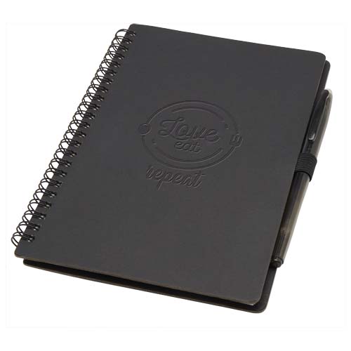 Slate A5 reusable hard cover notebook and pen set (black ink) - Image 16