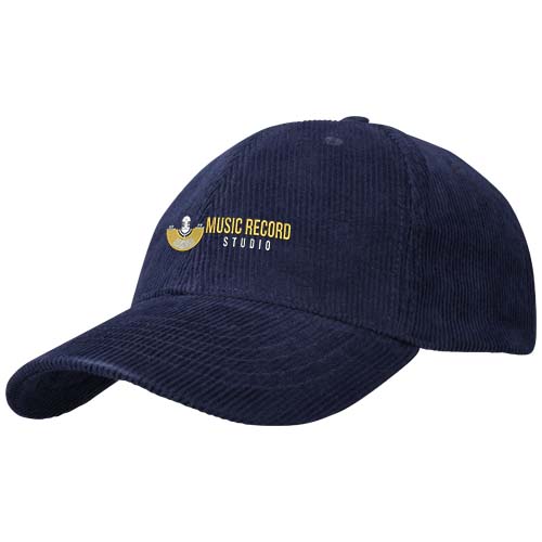 Hutton 6 panel 280 g/m² recycled corduroy cap - Image 4
