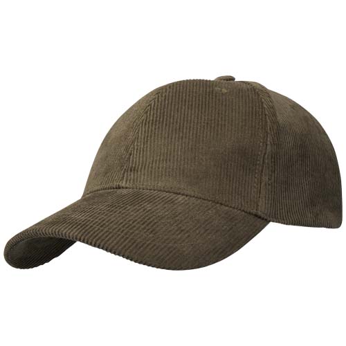 Hutton 6 panel 280 g/m² recycled corduroy cap - Image 7