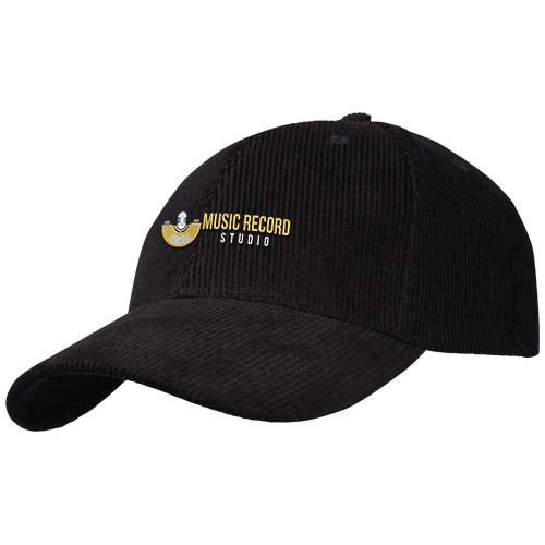Hutton 6 panel 280 g/m² recycled corduroy cap - Image 12
