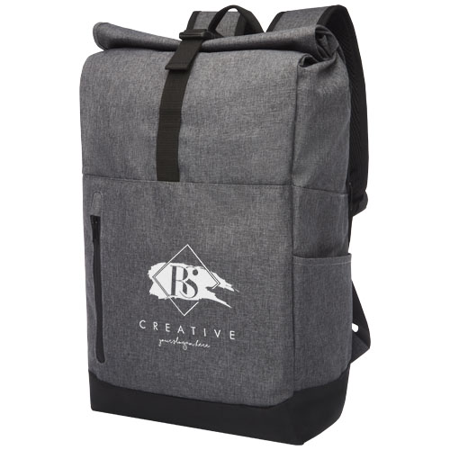 Libra 15.6" GRS recycled roll-up laptop backpack 12L