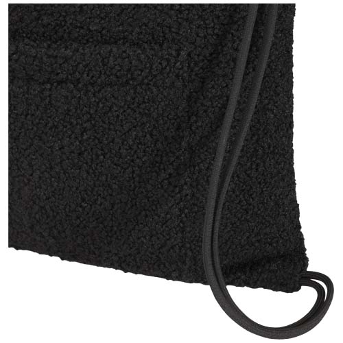 Bear GRS recycled sherpa drawstring backpack 9L - Image 9