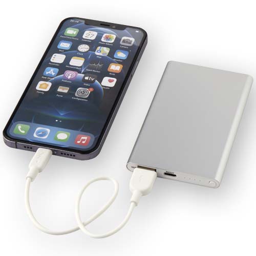 Pep 4000 mAh Type-C recycled aluminium power bank - Image 21