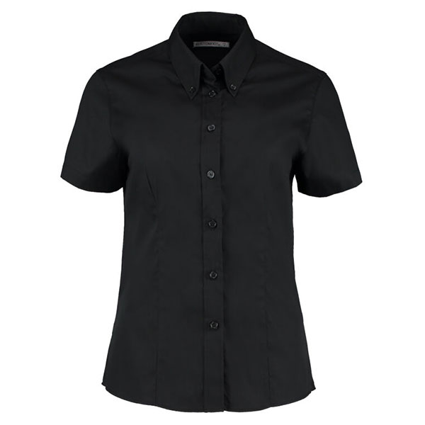 Q166 Kustom Kit Short Sleeve Premium Oxford Shirt - Women's - Image 2