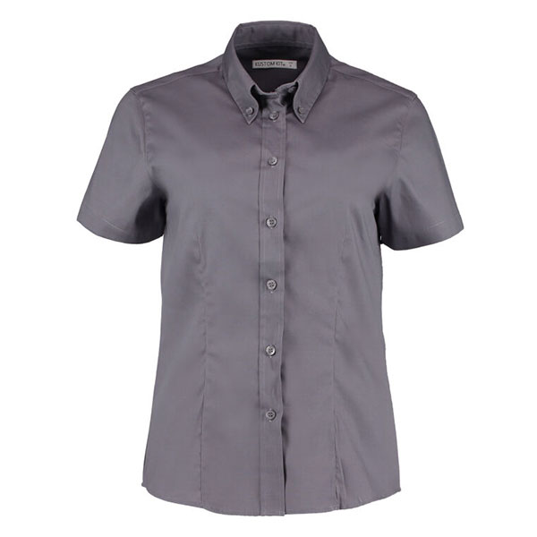 Q166 Kustom Kit Short Sleeve Premium Oxford Shirt - Women's - Image 5