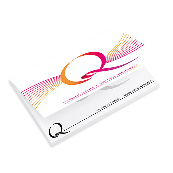 Q125 NoteStix Card Cover Adhesive Pads 105 x 75mm - Full Colour (Sticky notes)
