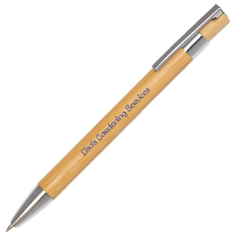 Q113 Bamboo Retro Ballpen - Spot Colour